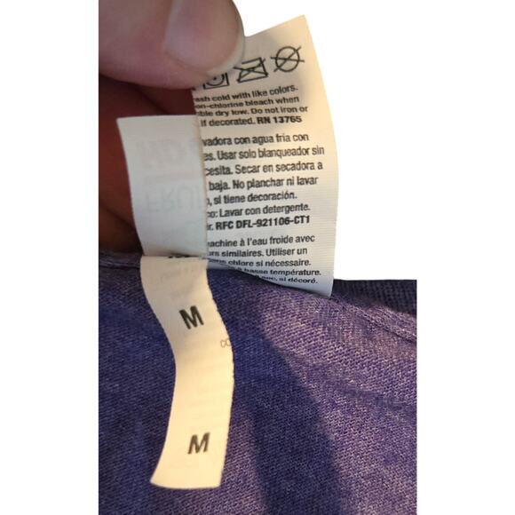 Girls Purple Fruit of the Loom Disco Saturn T shirt Size Medium - Picture 4 of 7